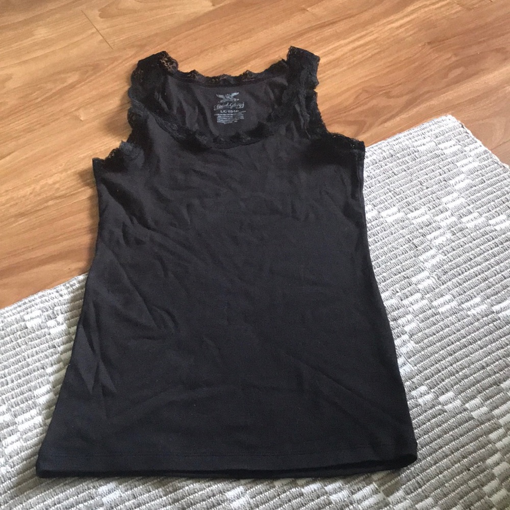 Essential Black Lace Tank